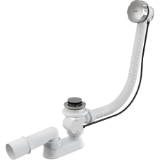 Сифон для ванни AlcaPlast автомат 570 мм, chrome (A55K)