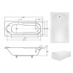 Акрилова ванна Besco Bona 190x80, пряма (WAB-190-PK) Акрилова ванна Besco Bona 190x80, пряма (WAB-190-PK)