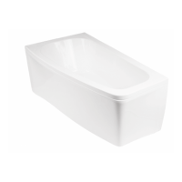 Акрилова ванна Besco Luna 150x80 L, асиметрична (WAL-150-NL)