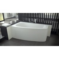 Акрилова ванна Besco Luna 150x80 L, асиметрична (WAL-150-NL)