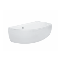 Акрилова ванна Besco Mini 150x70 R, асиметрична правобічна (WAM-150-MNP)
