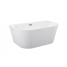 Ванна акрилова окремостояча пристінна Besco Vica 170x80, біла  + сифон click-clack хром (WAS-170-V)