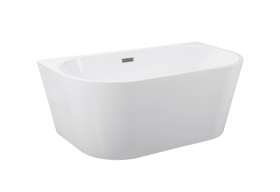Ванна акрилова окремостояча пристінна Besco Vica 170x80, біла  + сифон click-clack хром (WAS-170-V)