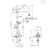 Душова система для ванни Huber Victorian, бронза(592.VT22H.BA)