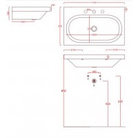 Підвісний умивальник ArtСeram Blend, matt white (BLL0070500)