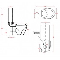 Унітаз моноблок ArtCeram Blend, white (BLV0030100)