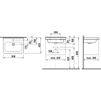 Умивальник Jika Cubito 55 см (H8104220001041)