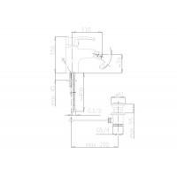 Змішувач для біде Armatura Kwarc (4207-014-00)