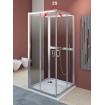 Задні стінки для душової кабіни Radaway Premium Plus 2S 90 (33433-01-05N)