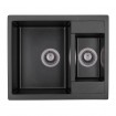 Кухонна мийка Granado Samora 579x488 мм, black shine + Сифон (0901)