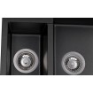 Кухонна мийка Granado Samora 579x488 мм, black shine + Сифон (0901)