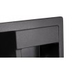 Кухонна мийка Granado Samora 579x488 мм, black shine + Сифон (0901)