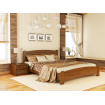 Односпальне ліжко Естелла Венеція Люкс 120х200 буковий масив (OL-18)