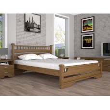 Двоспальне ліжко ТИС Атлант 1 160x200 дуб (TYS381)
