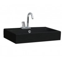 Підвісний умивальник ArtСeram Block, glossy black (BKL0010300) Підвісний умивальник ArtСeram Block, glossy black (BKL0010300)