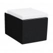 Підвісний унітаз ArtCeram Block, black white (BKV0010150)