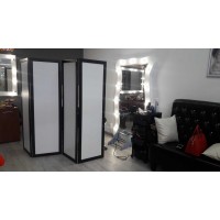 Ширма ДекоДім Економ на 6 секцій 300х170 см, чорно-біла (DK11-08) Ширма ДекоДім Економ на 6 секцій 300х170 см, чорно-біла (DK11-08)