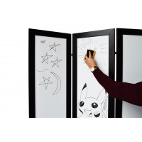 Ширма ДекоДім Економ на 6 секцій 300х170 см, чорно-біла (DK11-08)