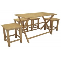 Стіл прямокутний Берест Парма 600x900 бук (BS-07)