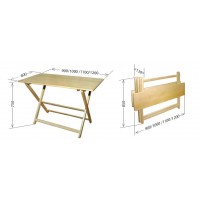 Стіл прямокутний Берест Парма 600x900 бук (BS-07)