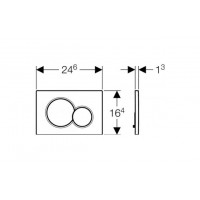 Кнопка для змиву Geberit Sigma 01, латунь (115.770.DT.5)