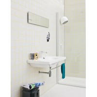 Підвісний умивальник ArtСeram Blend, gold lettering on black (BLL0050306)