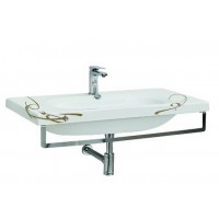 Підвісний умивальник ArtСeram Blend, gold lettering on black (BLL0050306) Підвісний умивальник ArtСeram Blend, gold lettering on black (BLL0050306)