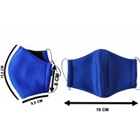 Маска BlackVisin захисна багаторазова розмір M Blue (BV-03-ROZ-M-BL)