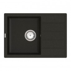 Кухонна мийка Vancor Easy EMP 02.62, 620x440 мм, Black + Сифон Vankor Стандарт