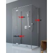 Двері для П-подібної душової кабіни Radaway Essenza New KDJ+S 100 ліві (385022-01-01L)