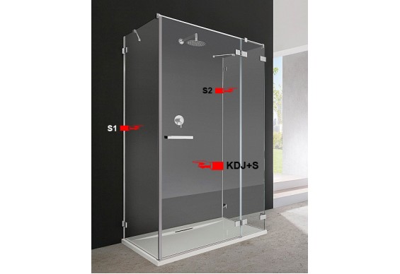 Двері для душової кабіни Radaway Euphoria KDJ+S 80 праві (383021-01R)