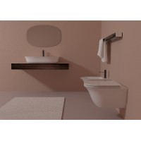 Підвісний унітаз GSG Flut 52,5 см Smart Clean Olive (FLWCSO026) Підвісний унітаз GSG Flut 52,5 см Smart Clean Olive (FLWCSO026)