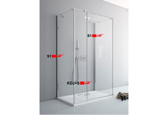 Двері для П-подібної душової кабіни Radaway Fuenta New KDJ+S S 100 ліві (384022-01-01L)