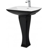 Підвісний умивальник ArtCeram Jazz, black white (JZL0040150)