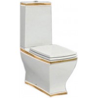 Унітаз моноблок ArtCeram Jazz, gold stripes (JZV0030111)