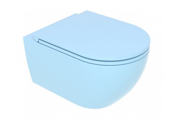 Підвісний унітаз GSG LIKE 52,5 см Smart Clean glossy Sky (LKWCSO022)