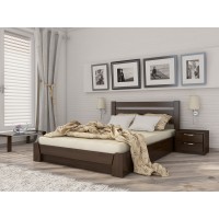 Двоспальне ліжко Естелла Селена з підйомним механізмом 160х200 буковий щит (LP-03)