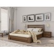 Двоспальне ліжко Естелла Селена з підйомним механізмом 140х190 буковий щит (LP-02.2)