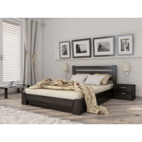 Двоспальне ліжко Естелла Селена з підйомним механізмом 160х200 буковий щит (LP-03)