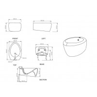 Підвісне біде GSG TOUCH 55 см matt Chestnut (TOBISO017)