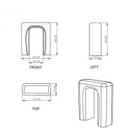 Панель для біде GSG TOUCH 41x16 white glossy (TOCOBI000)
