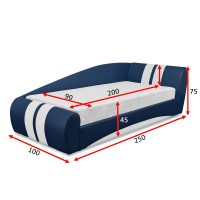 Односпальне ліжко ТМ Віка Драйв 90x200 (DR90)