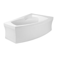 Ванна Polimat Frida асиметрична 160х105, R + ніжки (00978)