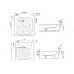Душовий піддон Polimat Karen 80x80 (00074)