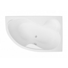 Ванна Polimat Mega асиметрична 160х105, R + ніжки (00229)
