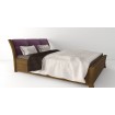 Односпальне ліжко WoodSoft Ravenna з підйомним механізмом 120x190, вільха (RavennaPM120190VIL)