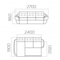 Кутовий диван ВІКОМеблі Spase A / Спейс А