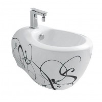 Підвісне біде ArtСeram Blend, black lettering (BLB0010103) Підвісне біде ArtСeram Blend, black lettering (BLB0010103)