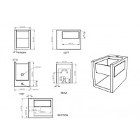 Підлогове біде GSG BOX 53 см glossy Pergamon (BXBI01013)