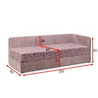 Односпальне ліжко ТМ Віка Болеро 80x200 (DR80)